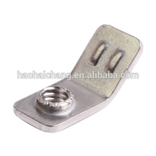 Custom Stamping 45 Degree M4 Nickel Plated Steel Solder Terminal Lugs